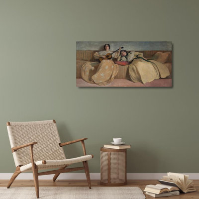 "Panneau pour salle de musique" par John White Alexander - Art mural sur toile tendue avec châssis
