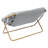 Folding Double Saucer Chair With Steel Frame-1185112905
