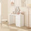 Bureau d'ordinateur avec tiroir - Bureau en bois avec armoires de rangement-1439816730-1433010227