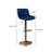 Mitty Swivel Upholstered Adjustable Height Counter Stool with Metal Frame-1173883065
