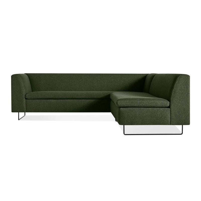 Bonnie and Clyde Sectional Sofa, Vos Evergreen
