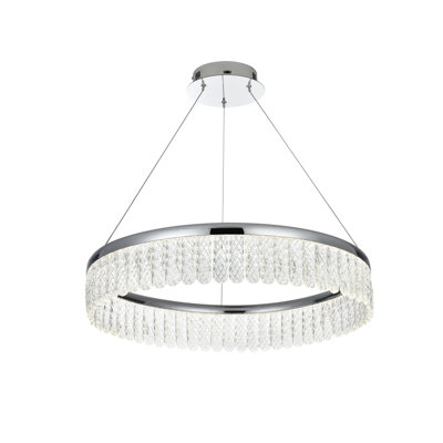 Yiana Dimmable LED Round / Oval Chandelier
