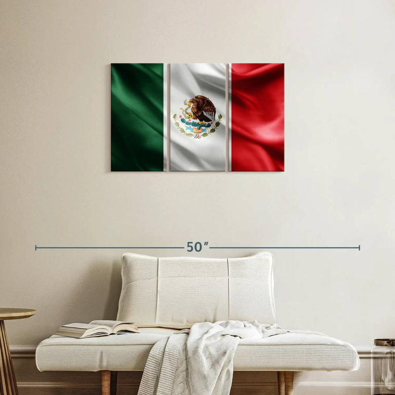 Drapeau mexicain Borges, H 20 po x l 33 po
