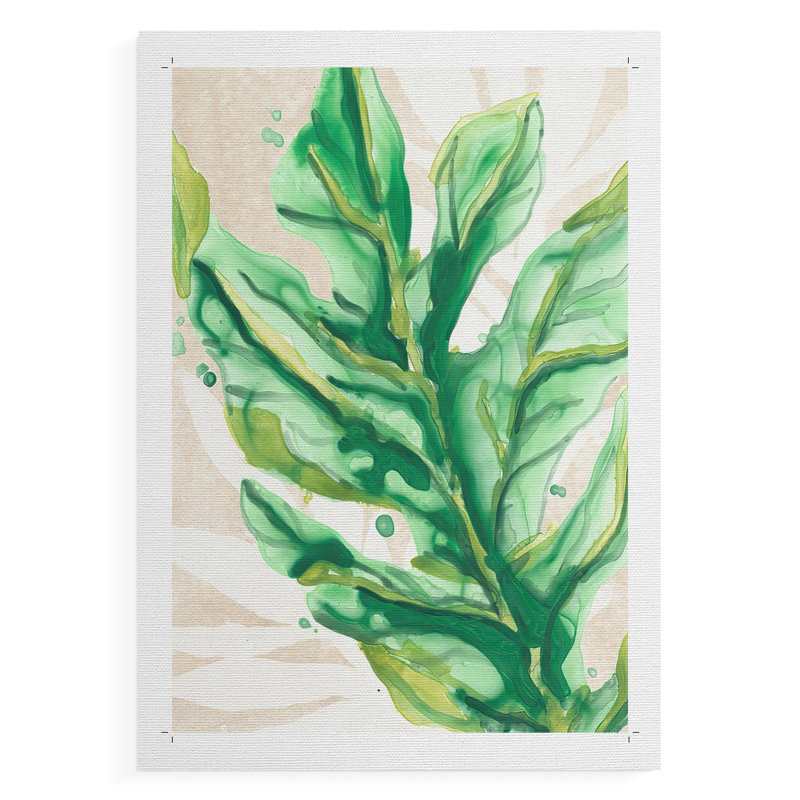 Parchemin Palms IV - Impression sur toile seulement - NON CADRE, H 18 po x l 12 po