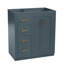 Meuble-lavabo de 30 po, armoire de rangement en bois massif, ensemble de meuble-lavabo autoportant avec 3 tiroirs et portes à fermeture douce, meubles-lavabos (sans lavabo)-533511608