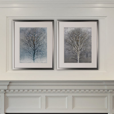 " Silver Tree " 2 - Pieces