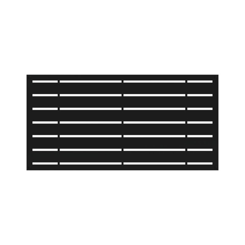 Black Polymer Decorative Screen Panel, 2 ft x 4 ft