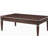 Espresso Coffee Table with Turned Legs