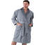 Peignoir en microfibre doublé en peluche pour homme - Peignoir d'hôtel de luxe, longueur genou, peignoir chaud - Peignoirs de spa de qualité pour homme-74212017-74212014