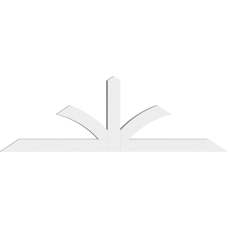 Support pour pignon en PVC de qualité architecturale Richland, H 24 po x l 72 po (pas: 8/12), P 4 po x F 4 po