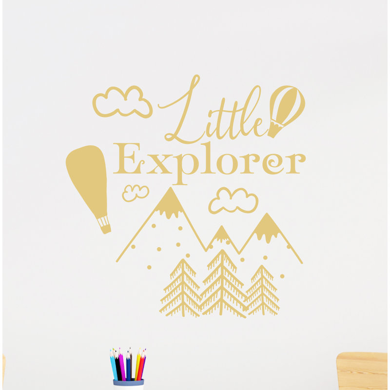 Adhésif décoratif Little explorer, H 10 po x l 10 po, Brun