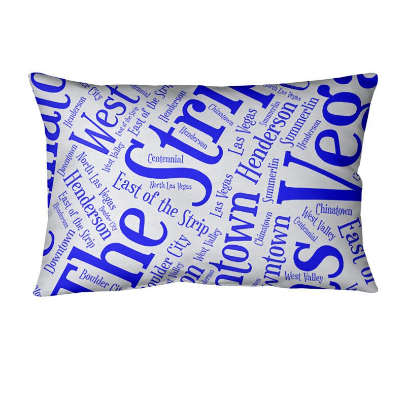 Coussin lombaire intérieur/extérieur las vegas, Bleu, Oui