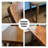 Modern minimalist style full solid wood double desk-1867420091