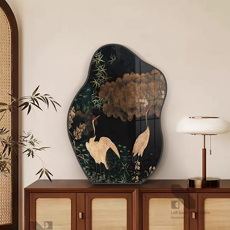 Luxueux décor artistique - cadre d'art moderne à contraste audacieux, H 7,48 po x l 5,91 po