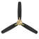 54" Blitzen 3 - Blade Smart Ceiling Fan With Remote Control Included, Works With Google Assistant, Amazon Alexa, iOS And Android APP