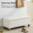 51" Wide Faux Leather Upholstered Storage Bench-175698346-178748223