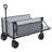 265 LBS Folding Tailgating Wagon, Beach Wagon, Garden Cart, Multifunction Outdoor Cart with Expandable Tailgate