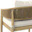 Chaise de patio en acacia avec coussin