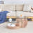 Luxurious Round Nesting Coffee Table with Storage-398535448
