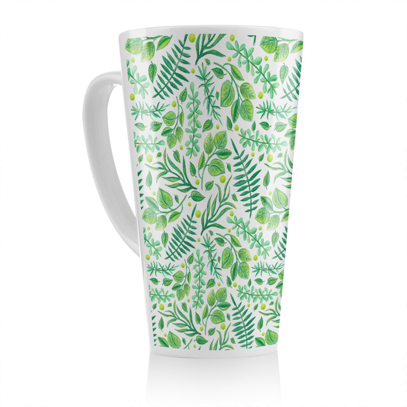 Mixed Leaves Latte Mug