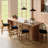 Wooden Bar Stools With Natural Rattan Back (Set Of 2)-2005793141
