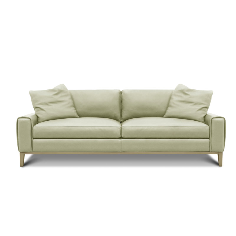 Como Leather Sofa, Satin Dark Bronze, Iceberg (Dreamer)