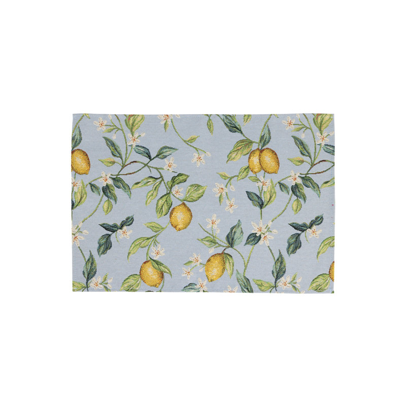 Tavola Lemons With White Flowers Placemats