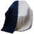 Throw Blanket 60"L x 80"W Polyester 1 Pack Reversible Navy Blue/White
