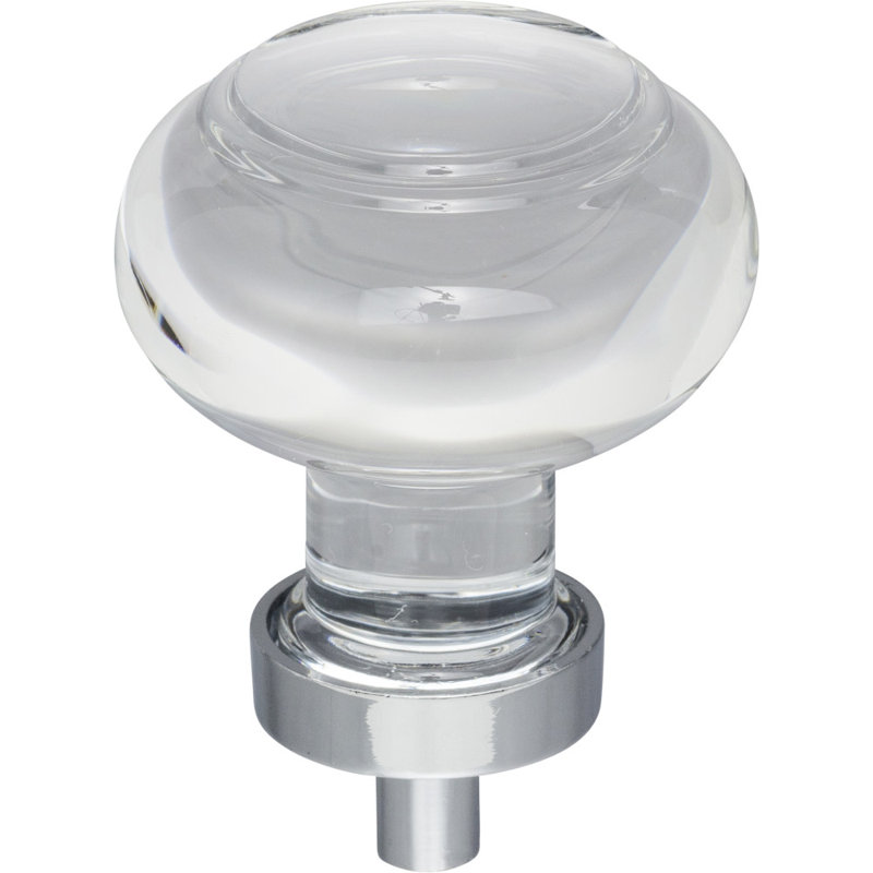 Harlow Oval Knob, Polished Chrome, 1 3/8"