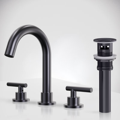 Widespread Bathroom Faucet 3 Hole, 2-Handle Bathroom Sink Faucet