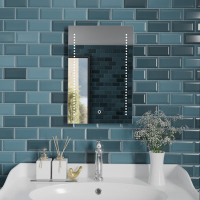Rectangle LED Bathroom Mirror Fog Free Touch Sensor