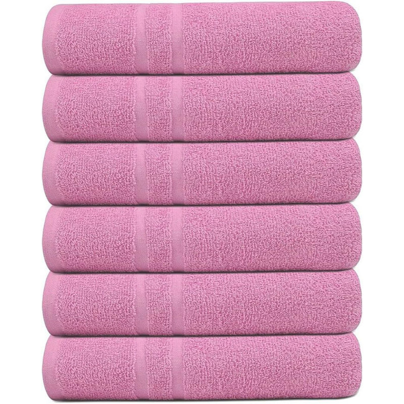 Cotton Bath Towel, Pink