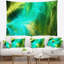 Tapisserie psychédélique mystic abstract green design-28494350