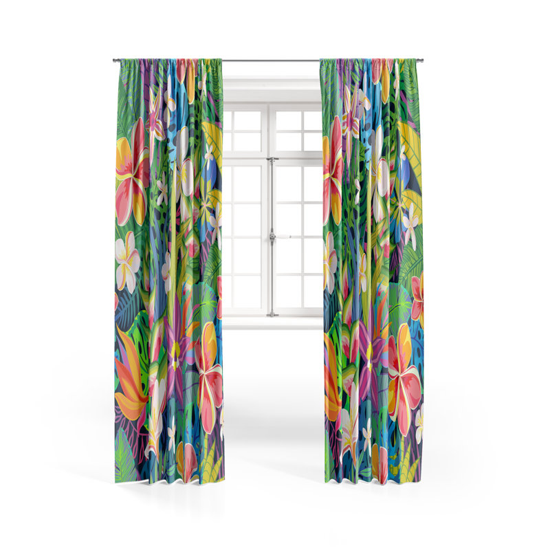 Semi Sheer Curtain Pair, 20" W x 61" L
