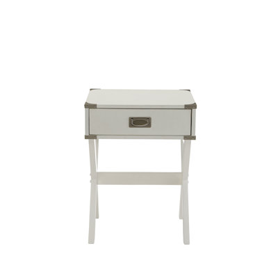 Babs White Finish Accent Table