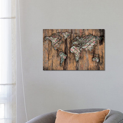 The Divided Continent by Diego Tirigall - Wrapped Canvas Print