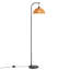 Lampe sur pied en rotin Boho avec télécommande, ampoule à intensité variable incluse