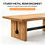 Table de salon en bois massif, table de conférence de style industriel, table de salle à manger pour 8 personnes-126450563