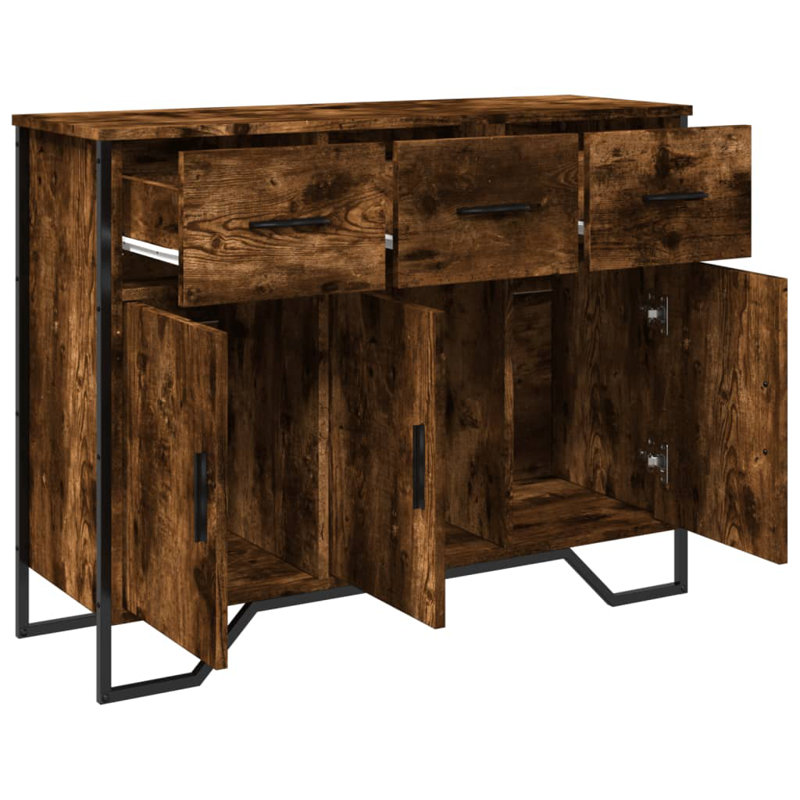 Shevani 97cm Sideboard, Smoked Oak