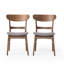 Cambrielle Mid-Century Modern Upholstered Dining Chairs with Rubberwood Frame and Padded Seat-708240489-713038518