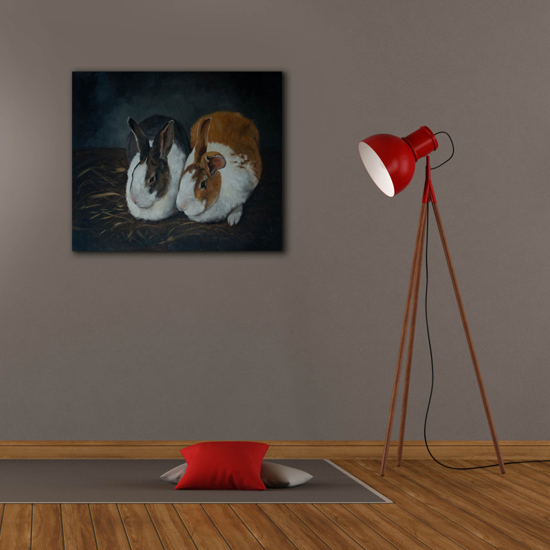  «Resting Bunny Rabbit 10» par Marian Parsons, art mural sur toile, 30 po x 26 po, H 26 po x l 30 po