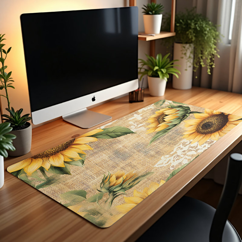 Polyester Desk Pad, 14.4x12.1