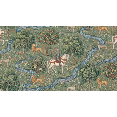 Papier peint nature chevaliers médiévaux