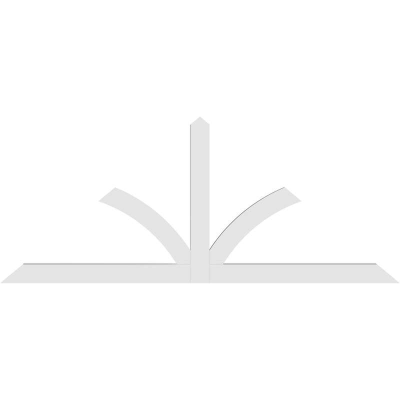 Support pour pignon en PVC de qualité architecturale Richland, H 35 po x l 84 po (pas: 10/12), P 2 po x F 4 po