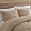 Ensemble d'édredon surdimensionné en chenille brun clair-117539336