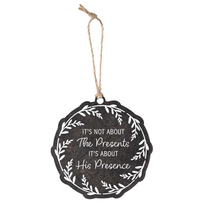 Ornement en métal «Not About The Presents»