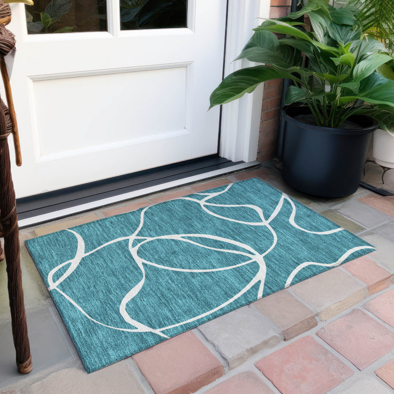 Machine Washable Indoor/Outdoor Chayden ACN999 Rug, Rectangle 1'8" x 2'6"