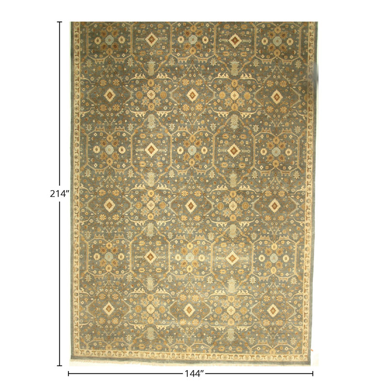 Handmade Cotton and Wool Oriental Area Rug