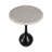 Ernstfried Modern Round Marble Top Accent Table for Bedroom - Sleek Small Side Table with Sculptural Ball Base for Living Room, Narrow End Table Design - 21"-115823808