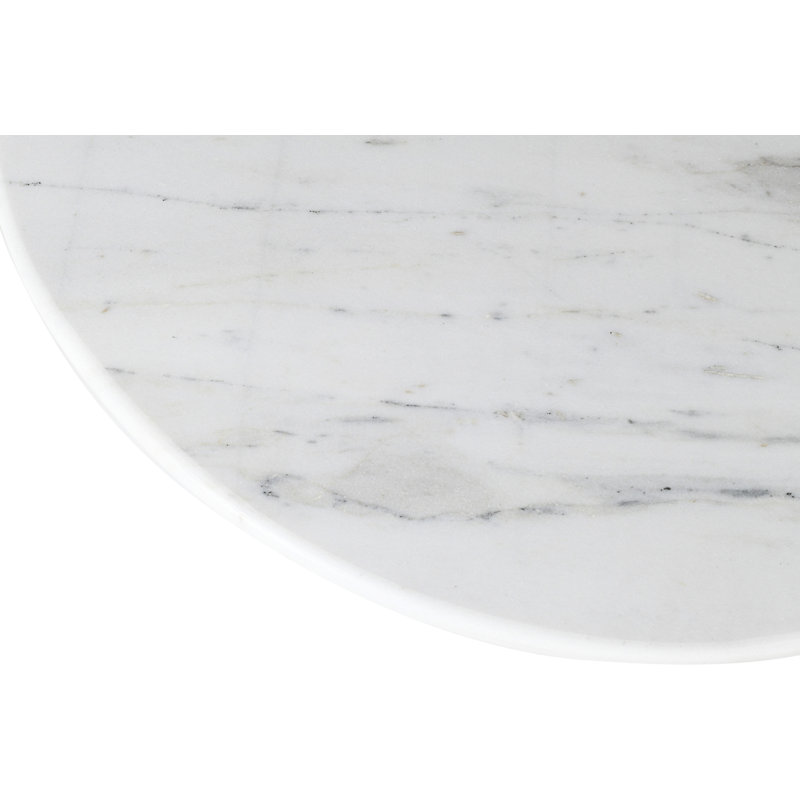 Table basse en marbre Codie, Blanc